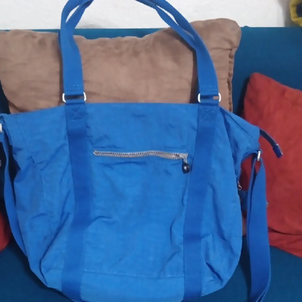 Kipling Vibrant Blue Tote Bag - Picture 7 of 16